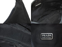 Load image into Gallery viewer, PRADA プラダ ハンドバッグ MV515 ナイロン トライアングルロゴプレート シルバー金具 美品 中古 52347