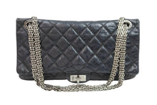 画像をギャラリービューアに読み込む, CHANEL シャネル ショルダーバッグ 2.55ハンドバッグ チェーンショルダー 11番台 ブラック レザー シルバー金具 美品 中古 52357