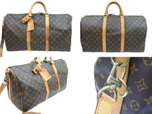 画像をギャラリービューアに読み込む, LOUIS VUITTON ルイ・ヴィトン ボストンバッグ キーポルバンドリエール50 ゴールド金具 カデナ付き 良品 中古 M41416