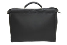 画像をギャラリービューアに読み込む, FENDI フェンディ ハンドバッグ ビジネスバッグ ピーカブー 7VA388 シルバー金具 ブラック セレリア レザー 美品 中古 52390