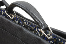 画像をギャラリービューアに読み込む, FENDI フェンディ ハンドバッグ ビジネスバッグ ピーカブー 7VA388 シルバー金具 ブラック セレリア レザー 美品 中古 52390