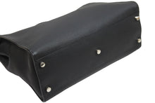 画像をギャラリービューアに読み込む, FENDI フェンディ ハンドバッグ ビジネスバッグ ピーカブー 7VA388 シルバー金具 ブラック セレリア レザー 美品 中古 52390