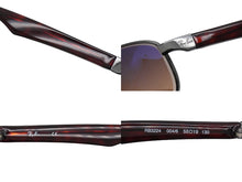 画像をギャラリービューアに読み込む, Ray-Ban レイバン サングラス メガネ RB3224 55□19 130 プラスチック ワインレッド ブルー系ミラー シルバー金具 美品 中古 52415