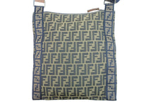 画像をギャラリービューアに読み込む, FENDI フェンディ ショルダーバッグ 8BH006 00NY0 FORT2 サコッシュ ズッカ ブラウン ナイロン ゴールド金具 良品 中古 52420
