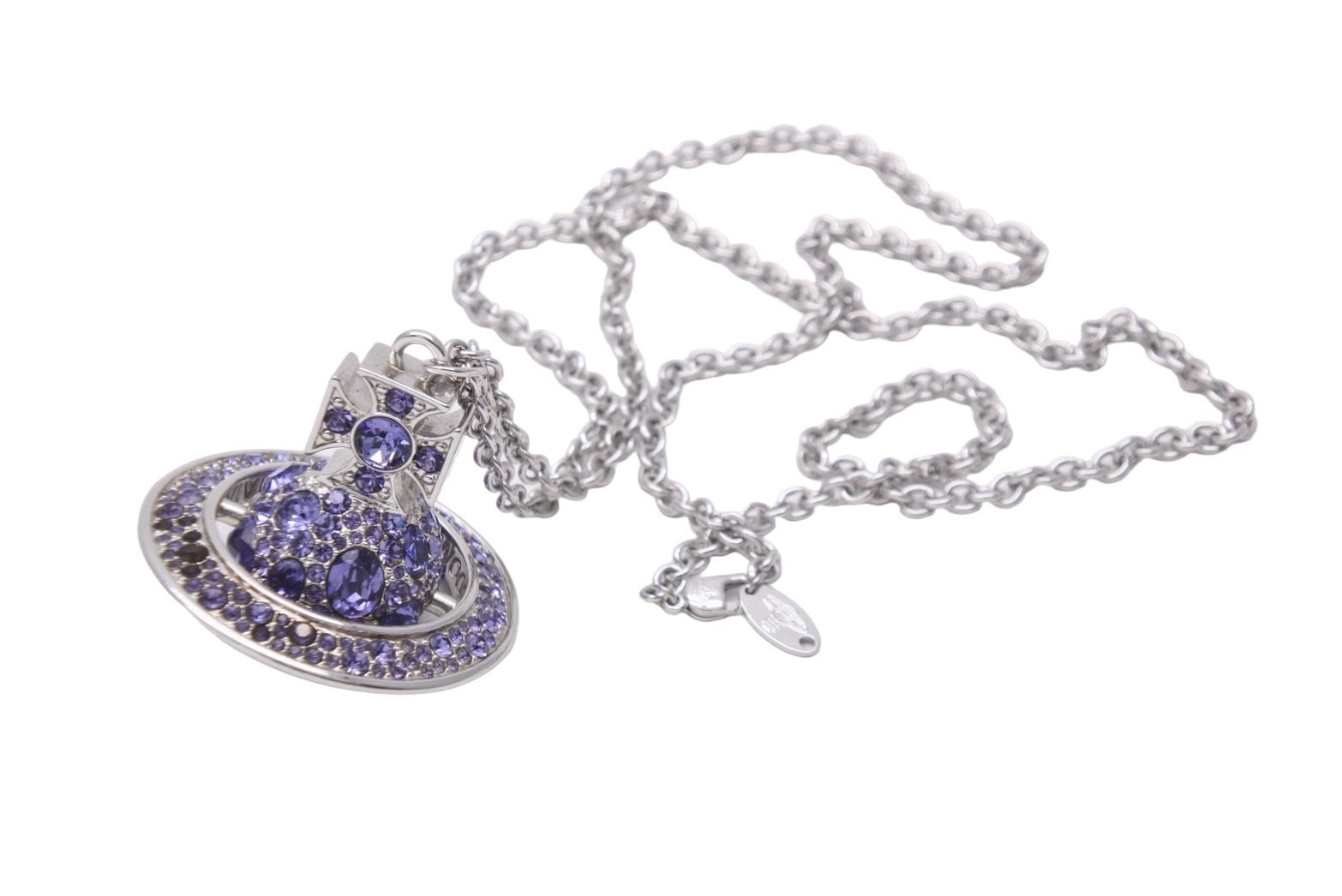 ヴィヴィアンウエストウッド キャット オーブ ラインストーン ネックレス ヴィヴィアンウエストウッド キャット オーブ ラインストーン ネックレス