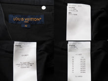 画像をギャラリービューアに読み込む, LOUIS VUITTON ルイ・ヴィトン デニムパンツ サイズ32 RM222Q コットン ブラック金具 美品 中古 52436