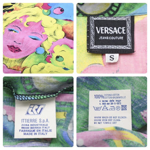 Versace ヴェルサーチ 長袖シャツ Betty Boop Marilyn Monroe ベティ・ブープ マリリン・モンロー 極美品 中古 52440