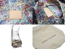 画像をギャラリービューアに読み込む, 極美品 LouisVuitton ルイヴィトン パッチワーク ポスティ メッセンジャーバッグ M95375 モノグラムデニム グレー 中古 52521