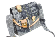 画像をギャラリービューアに読み込む, 極美品 LouisVuitton ルイヴィトン パッチワーク ポスティ メッセンジャーバッグ M95375 モノグラムデニム グレー 中古 52521