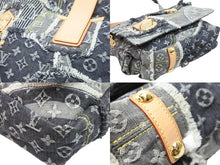 画像をギャラリービューアに読み込む, 極美品 LouisVuitton ルイヴィトン パッチワーク ポスティ メッセンジャーバッグ M95375 モノグラムデニム グレー 中古 52521