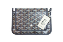 画像をギャラリービューアに読み込む, 新品未使用 GOYARD ゴヤール ショルダーバッグ プリュメ ポーチウォレット ブラック PVC レザー シルバー金具 中古 52531