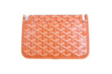 画像をギャラリービューアに読み込む, 新品未使用 GOYARD ゴヤール ショルダーバッグ プリュメ ポーチウォレット オレンジ PVC レザー シルバー金具 中古 52533