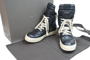 Rick Owens リックオウエンス スニーカー GEO BASKET E17 2681 サイドジップ シルバー金具 サイズ42 良品 中古  52540 – Casanova Vintage