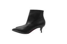 Load image into Gallery viewer, 新品未使用品 Christian Louboutin クリスチャンルブタン パンプス ショートブーツ ポインテッドトゥ レザー ブラック 38 中古52592