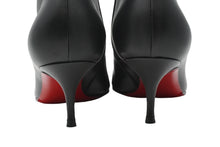 Load image into Gallery viewer, 新品未使用品 Christian Louboutin クリスチャンルブタン パンプス ショートブーツ ポインテッドトゥ レザー ブラック 38 中古52592