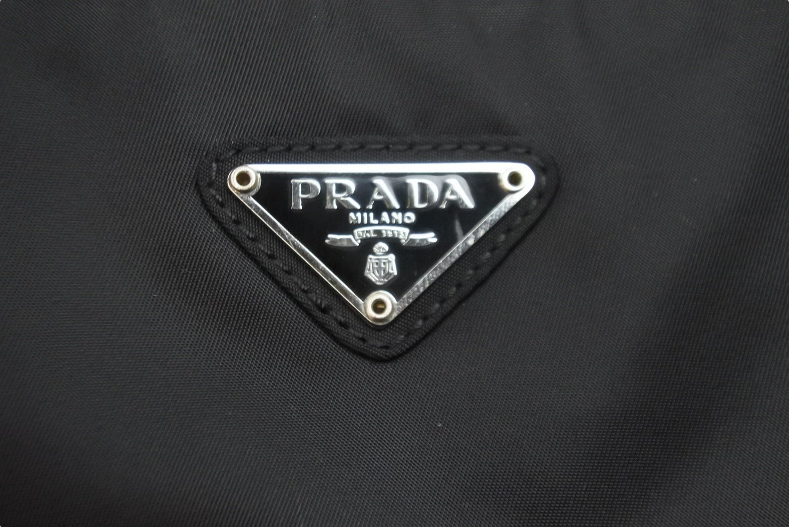 PRADA プラダ トートバッグ B6243 ブラック ナイロン トライアングル ...