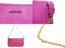 画像をギャラリービューアに読み込む, FENDI フェンディ ポーチ ワンショルダーバッグ 8M0271-F09 139-2354 レザー ピンク ゴールド金具 美品 中古 52631