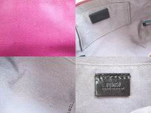 画像をギャラリービューアに読み込む, FENDI フェンディ ポーチ ワンショルダーバッグ 8M0271-F09 139-2354 レザー ピンク ゴールド金具 美品 中古 52631