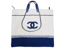 Load image into Gallery viewer, CHANEL シャネル 19ss ココマーク ロゴ ラージ ショッピング 2way トートバッグ 27番台 ホワイト ラムスキン 中古 52643 正