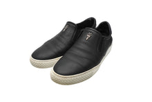 Load image into Gallery viewer, CHROME HEARTS クロムハーツ スニーカー スリッポン ローファー 42 レザー シルバー925 ガンメンタル金具 ブラック 良品 中古 52655