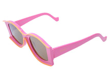 画像をギャラリービューアに読み込む, LOEWE ロエベ × パウラズ イビザ バタフライ サングラス ピンク オレンジ 52□22 LW40047U アイウェア 小物 美品 中古 52692