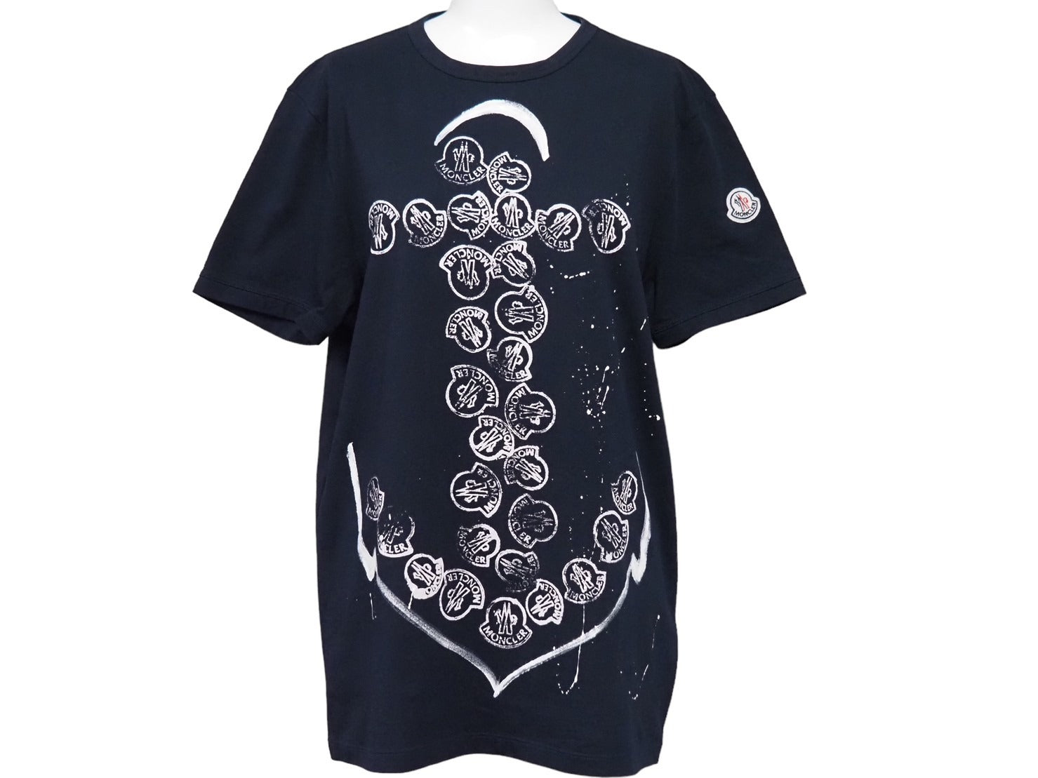 モンクレール 半袖Tシャツ サイズM - 黒