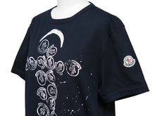 Load image into Gallery viewer, MONCLER モンクレール 半袖Ｔシャツ カットソー コットン ネイビー ロゴ サイズM RN116347 美品 中古 52708