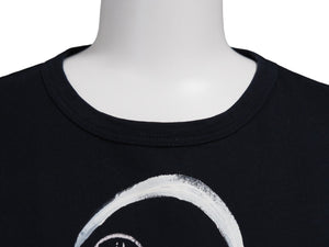 MONCLER モンクレール 半袖Ｔシャツ カットソー コットン ネイビー ロゴ サイズM RN116347 美品 中古 52708