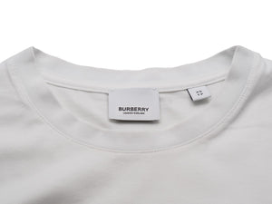 BURBERRY バーバリー 半袖Ｔシャツ S2012093 HORSEFERRY オーバーサイズ ホワイト ブラック コットン XS 美品 中古 52757