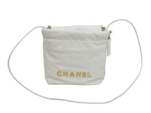 Load image into Gallery viewer, 新品同様 CHANEL22 シャネル ショルダーバッグ チェーンショルダーバッグ カーフスキン AS3980 ホワイト ゴールド金具 中古 52781