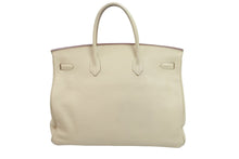 Load image into Gallery viewer, HERMES エルメス ハンドバッグ バーキン40 □K刻印 トリヨンクレマンス パーシュマン ベージュ系 シルバー金具 美品 中古 52784