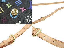 画像をギャラリービューアに読み込む, LOUIS VUITTON ルイヴィトン ショルダーバッグ M40056 モノグラム マルチカラー リフト ゴールド金具 美品 52787 中古