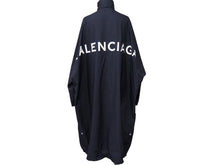 画像をギャラリービューアに読み込む, BALENCIAGA バレンシアガ ブルゾン 17aw 492114 ナイロン ブラック サイズ34 シルバー金具 美品 中古 52798