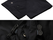 画像をギャラリービューアに読み込む, BALENCIAGA バレンシアガ ブルゾン 17aw 492114 ナイロン ブラック サイズ34 シルバー金具 美品 中古 52798