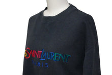 Load image into Gallery viewer, YVES SAINT LAURENT イヴ・サンローラン スウェット トレーナー サイズM コットン ネイビー 美品 中古 52875