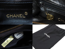 画像をギャラリービューアに読み込む, CHANEL シャネル ハンドバッグ ミニバック 5番台 ココマーク ベロア レザー ブラック ゴールド金具 美品 中古 52902