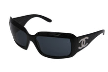 Load image into Gallery viewer, CHANEL シャネル サングラス アイウェア メガネ ココマーク 61□16 120 5067-H C501/87 プラスチック ブラック 美品 中古 52930