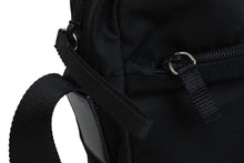 Load image into Gallery viewer, PRADA プラダ ショルダーバッグ 斜めがけバッグ トライアングルロゴ ナイロン ブラック シルバー金具 美品 中古 52981