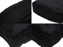 Load image into Gallery viewer, PRADA プラダ ショルダーバッグ 斜めがけバッグ トライアングルロゴ ナイロン ブラック シルバー金具 美品 中古 52981