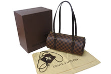 画像をギャラリービューアに読み込む, 新品同様 LOUIS VUITTON ルイ・ヴィトン ハンドバッグ パピオン ダミエキャンバス 新型 N41210 ブラウン ゴールド金具 中古 52982