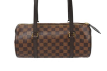 画像をギャラリービューアに読み込む, 新品同様 LOUIS VUITTON ルイ・ヴィトン ハンドバッグ パピオン ダミエキャンバス 新型 N41210 ブラウン ゴールド金具 中古 52982