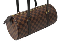 画像をギャラリービューアに読み込む, 新品同様 LOUIS VUITTON ルイ・ヴィトン ハンドバッグ パピオン ダミエキャンバス 新型 N41210 ブラウン ゴールド金具 中古 52982