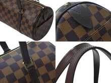 画像をギャラリービューアに読み込む, 新品同様 LOUIS VUITTON ルイ・ヴィトン ハンドバッグ パピオン ダミエキャンバス 新型 N41210 ブラウン ゴールド金具 中古 52982