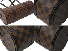 画像をギャラリービューアに読み込む, 新品同様 LOUIS VUITTON ルイ・ヴィトン ハンドバッグ パピオン ダミエキャンバス 新型 N41210 ブラウン ゴールド金具 中古 52982