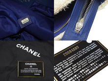 Load image into Gallery viewer, 極美品 CHANEL シャネル トートバッグ ラージショッピングバッグ 26番台 AS0452 コットン ラム ホワイト ブルー 中古 53023