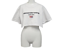 画像をギャラリービューアに読み込む, Alexander Wang アレキサンダーワン 半袖Ｔシャツ トップス ショート丈 NEW YORK ホワイト コットン サイズS 美品 中古 53042