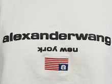 画像をギャラリービューアに読み込む, Alexander Wang アレキサンダーワン 半袖Ｔシャツ トップス ショート丈 NEW YORK ホワイト コットン サイズS 美品 中古 53042