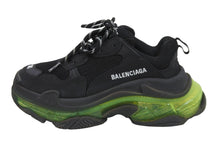 画像をギャラリービューアに読み込む, BALENCIAGA バレンシアガ スニーカー triple s トリプルS レディース ブラック グリーン サイズ36 美品 中古 53086