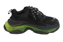 画像をギャラリービューアに読み込む, BALENCIAGA バレンシアガ スニーカー triple s トリプルS レディース ブラック グリーン サイズ36 美品 中古 53086