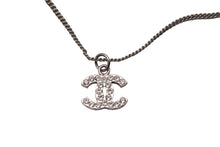 Load image into Gallery viewer, CHANEL シャネル ネックレス ラインストーン ココマーク アクセサリー レディース シルバー系 美品 中古 53014